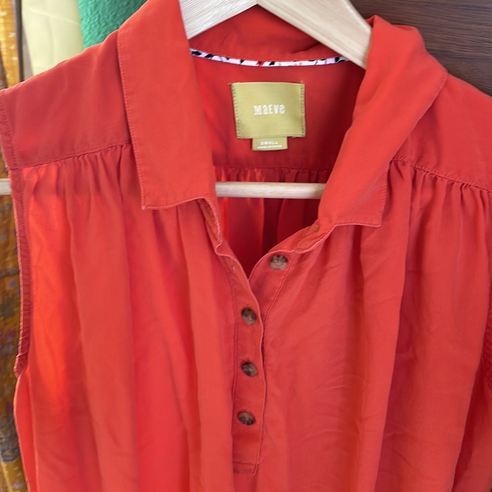 Anthropologie Button Collared Tank For Work Or Ca… - image 2